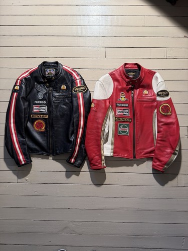 VANSON LEATHERS Vintage Ltd Edition Mike Hailwood Leather Motorcycle Jackets -44