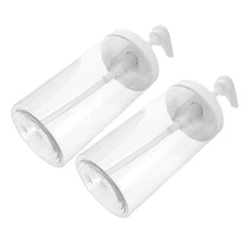 2PCS Empty Pump Bottles Dispenser - 1000ml Refillable Clear Plastic Pump Bottle