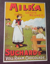 AK   Reklame,  Milka Suchard  Schokolade,     Repro,
