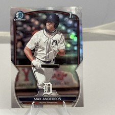 Max Anderson 2023 Bowman Draft 1st Silver Refractor