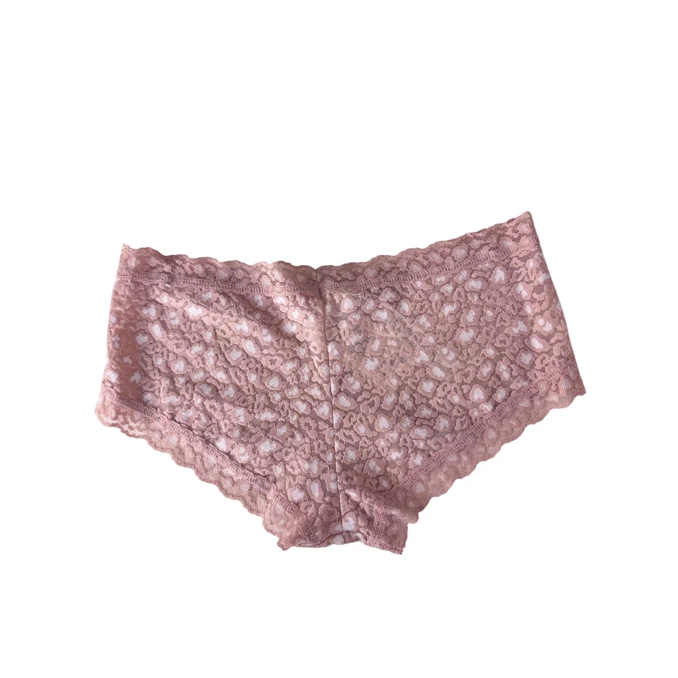 Hanky Panky Bragas Leopardo Boyshorts Encaje Rosa Blanco Talla M Foto 3 de 4