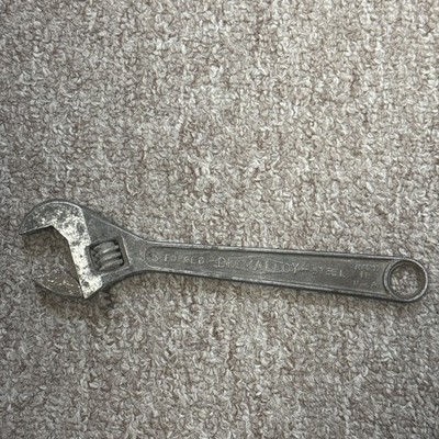 8'' Adjustable Wrench Diamalloy Forged Steel Diamond Calk Horseshoe USA vtg tool