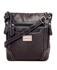 Stone Mountain Large Crossbody Bag Women's Purse Black NEW WITH TAGS