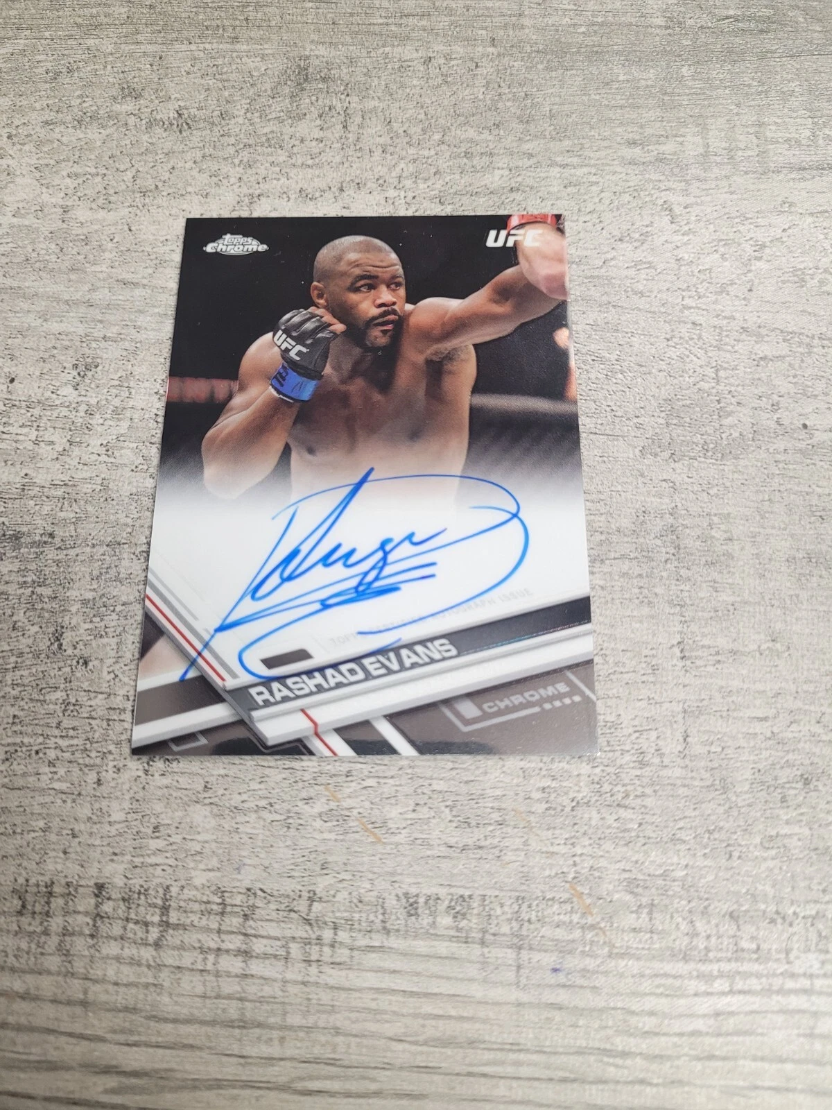 2010 Topps Chrome UFC Rashad Evans Auto #fa-re