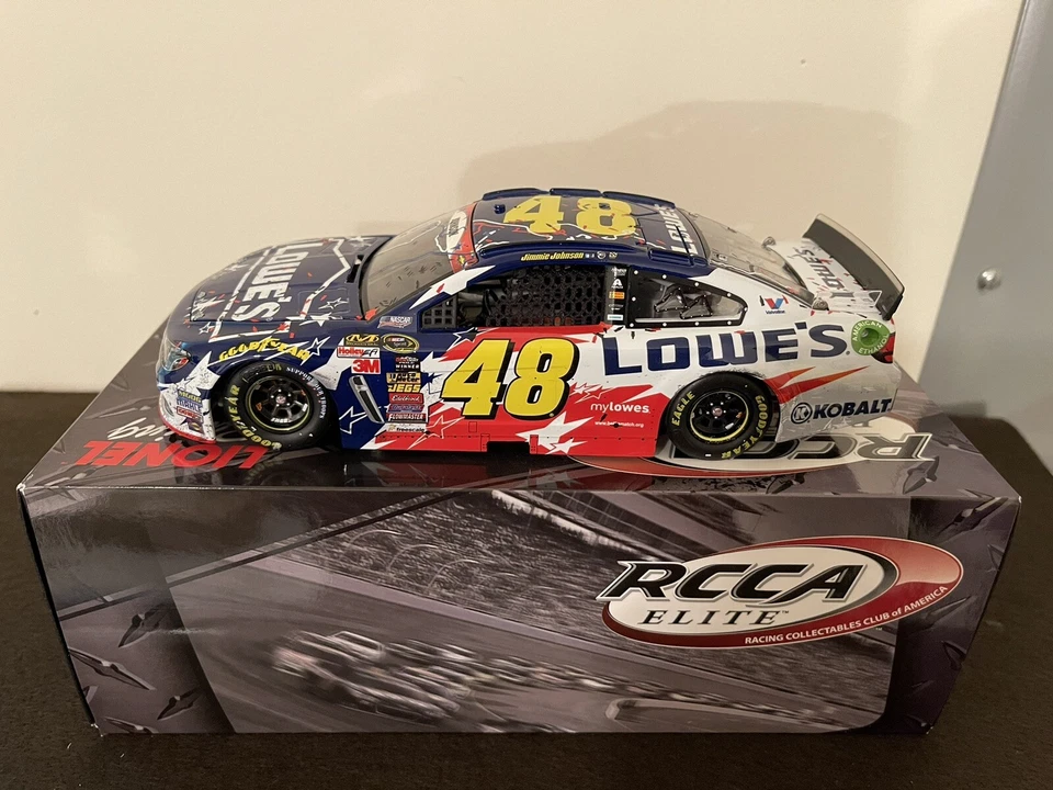Jimmie Johnson 2014 #48 Lowe’s Charlotte Coke 600 Elite Raced Win 1:24 Diecast - Image 3 of 4