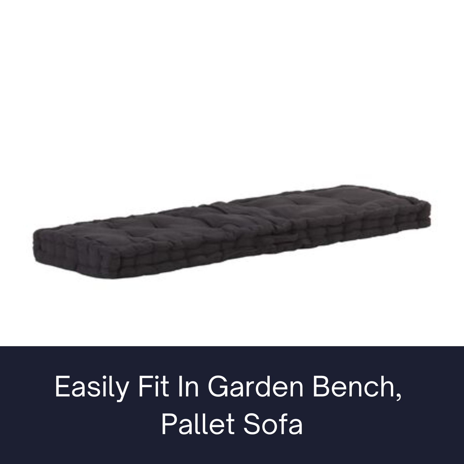 Thick Floor Cushion 120cm Cotton Upholstery Pallet Sofa Garden Bench