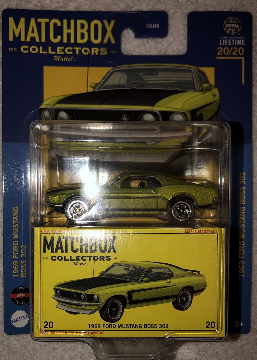 Matchbox Collectors 1969 FORD MUSTANG BOSS 302 LIGHT GREEN 20/20