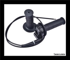 Poignée Accélérateur Gaz Tirage Rapide Moto Cross Enduro Scooter Quad + Cable 