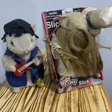 Lot of 2 Gemmy Dancing Hamsters Slick  Rock
