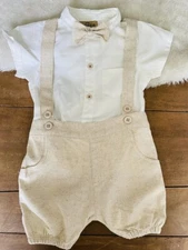 Baby Boy Romper Outfit/ 3 Piece Romper Set/neutral Romper Outfit