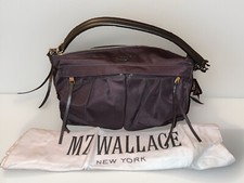 MZ Wallace Jordan Hobo Crossbody bag/purse Damson eggplant/purple/brown NWT