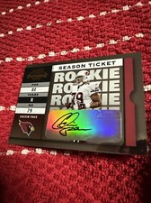 Calvin Pace 2003 Playoff Season Ticket Card #186 Autograph 238/999 Rookie Rc