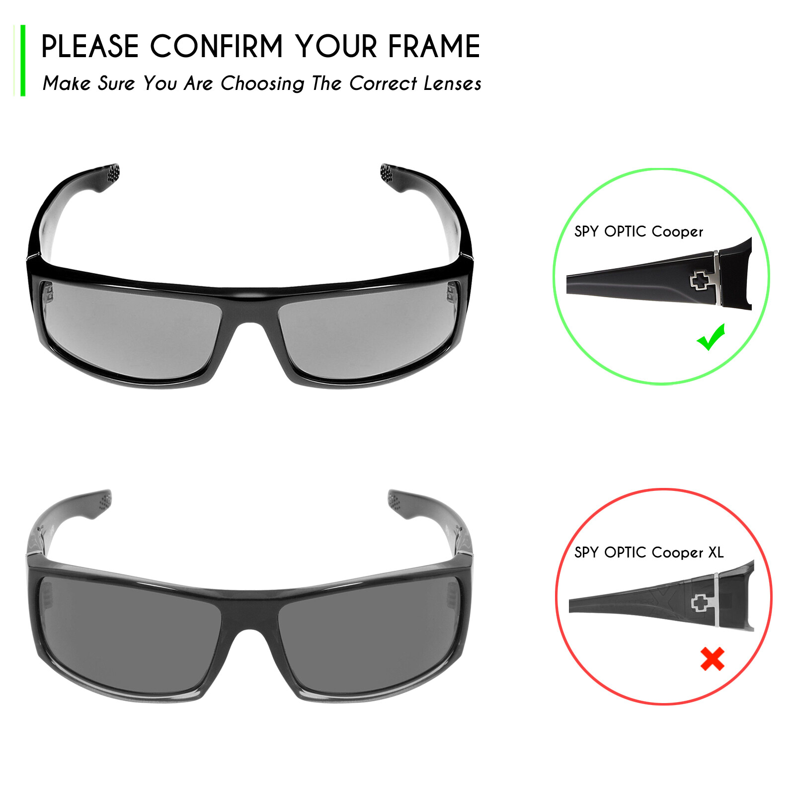 Seek Optics Replacement Lenses For Maui Jim Voyager MJ178 - Volcanic Black Non-P - Foto 2