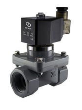 1" Inch Anti Corrosion Salt Water Acid Resistant Solenoid CPVC Valve NC 24V DC