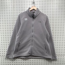 The North Face Fleece Zip Jacket Womens Large Gray Warm 21x26