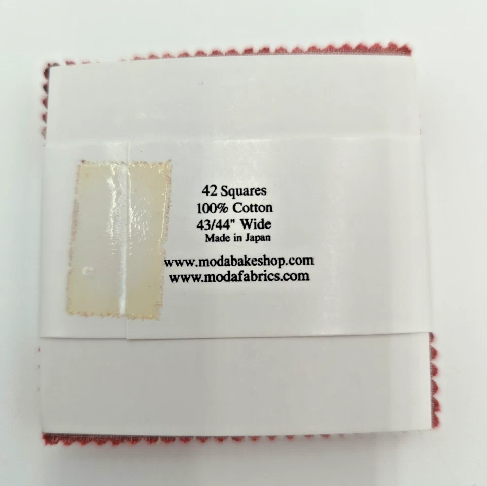 French General Fabric Chateau Rouge Mini 2.5 Inch Floral Moda OOP Sew CHARM PACK - Image 3 of 4