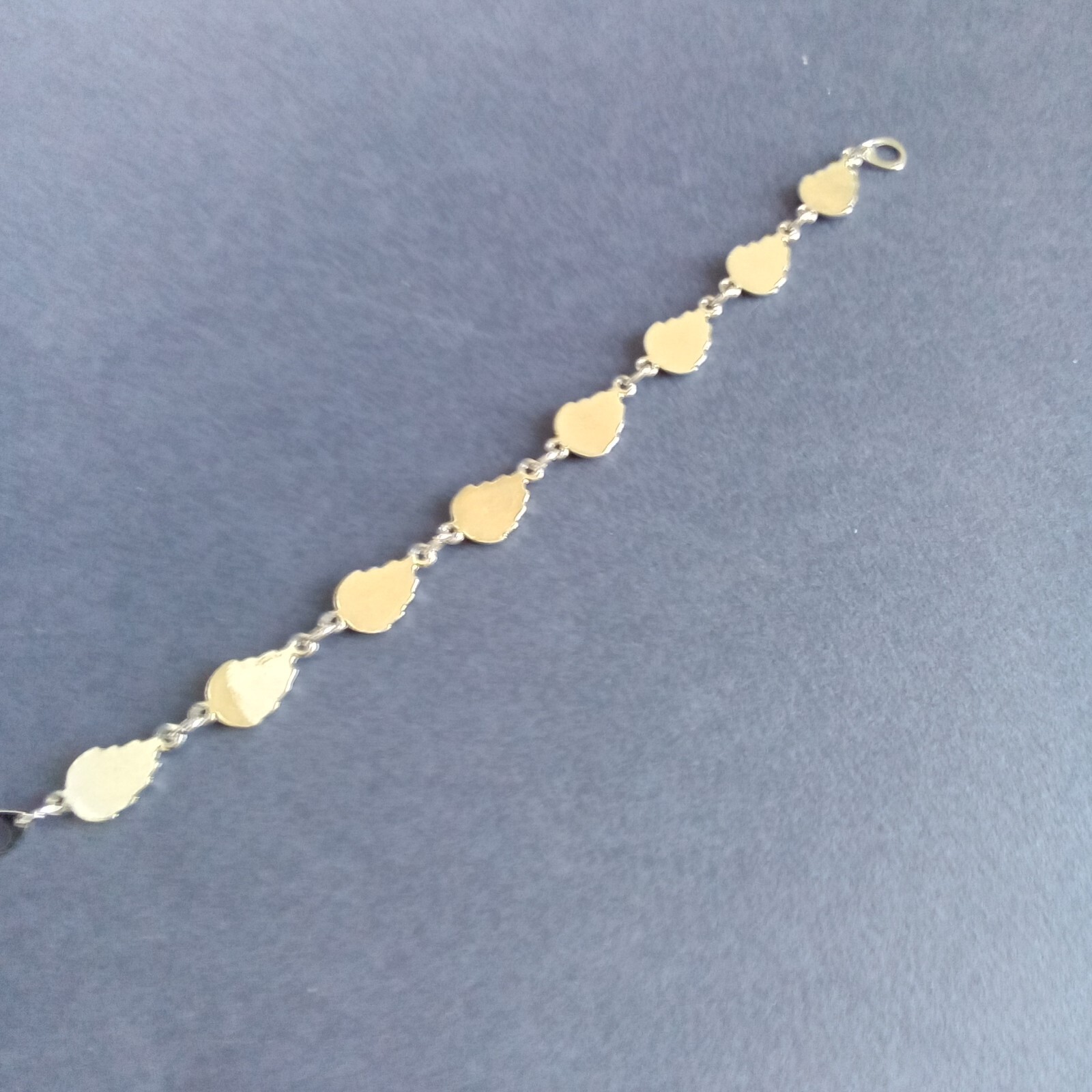 Silver Tone  Abalone Link Bracelet - image 5