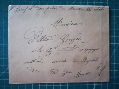 yy078 Brief 1917 von einer Mutter an ihren verwundeten Sohn in Marokko Familie Pelletier