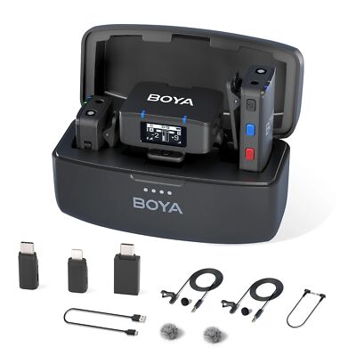 BOYA BOYAMIC 3-in-1 Wireless Lavalier Microphone On-board Recording Microphone