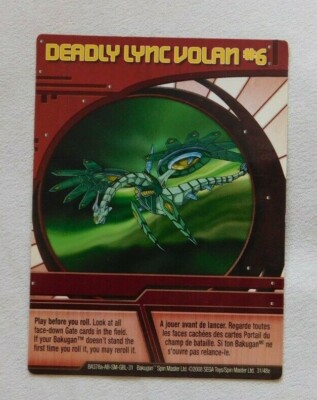 Bakugan Battle Brawlers ''DEADLY LYNC VOLAN #6'' Ability Card 31/48e BA666 2009