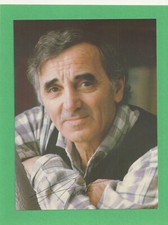 Charles Aznavour autographed publicity photo (1987) - NICE !!!