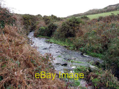 Foto 6x4 Bach bei Lower Bostraze Tregeseal Zwei Bäche verbinden sich im Treg c2005