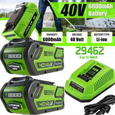 8.0Ah 40V For Greenworks G-MAX 40 Volt Lithium Battery 29472 29462 29252 20202