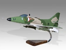 Douglas A-4SU Skyhawk Singapore Air Force Desk Wood Airplane Model Small 1/48