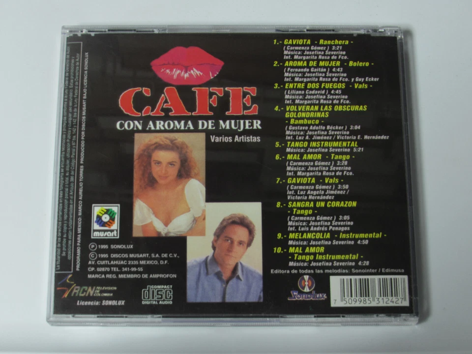 MARGARITA ROSA DE FRANCISCO Cafe Con Aroma De Mujer CD 1995 SONOLUX + FREE — 第 2/4 张图片
