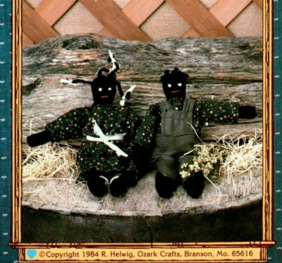 Prissy & Amos Country Dolls Pattern Soft Sculpture Rustic Southern Heritage Line