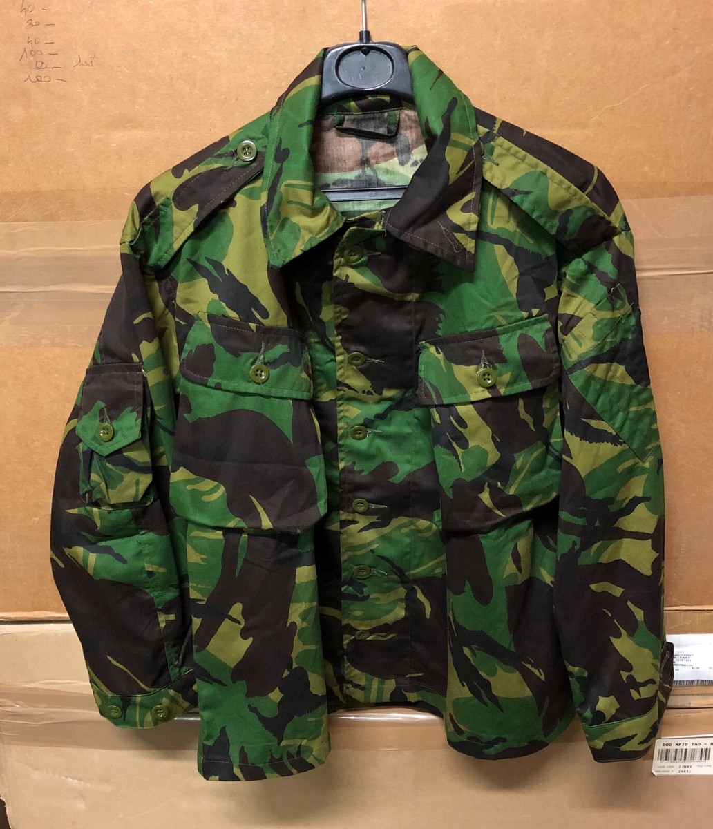 GENUINE 80s BRITISH ARMY JUNGLE JACKET COMBAT TROPICAL DPM NEW