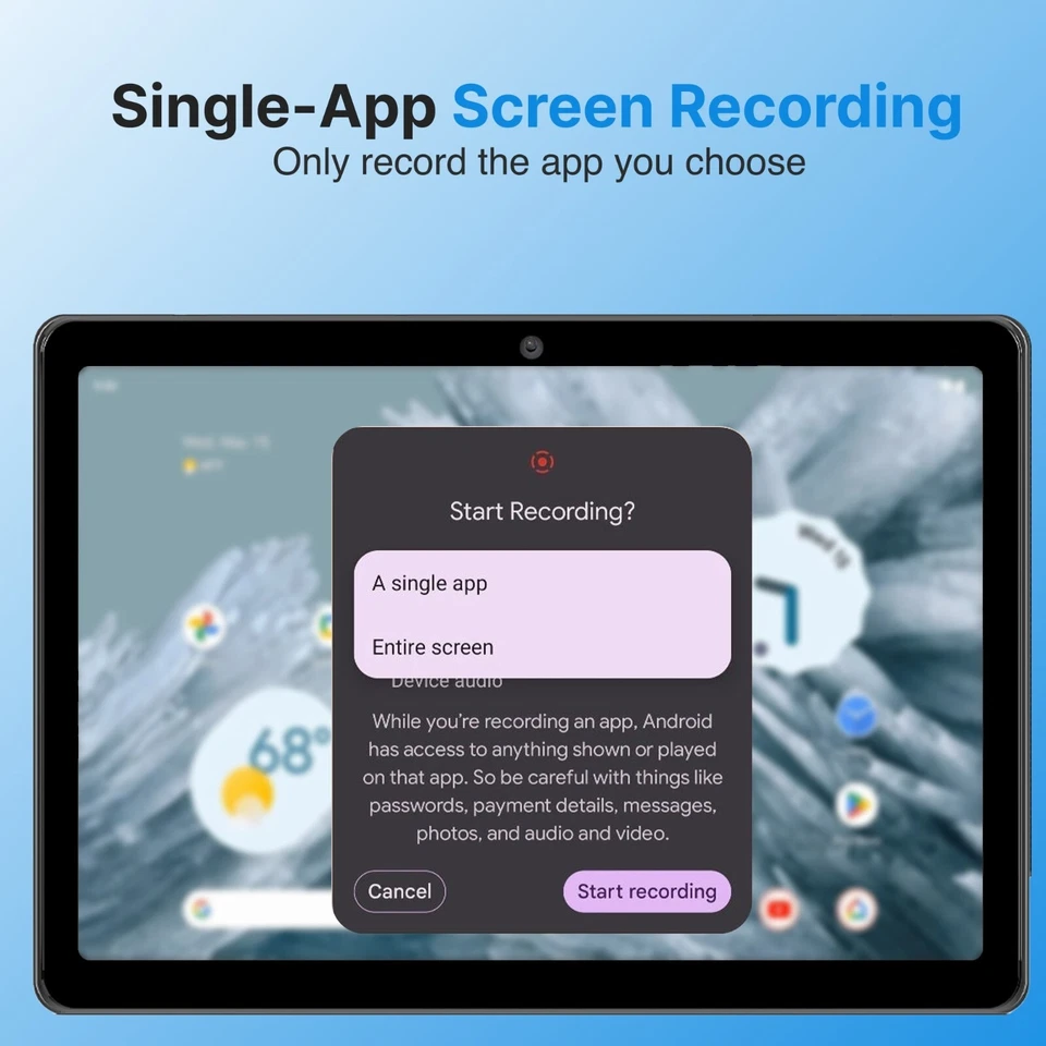 Laser 10 Inch Android Tablet 64GB Folio Case WiFi Bluetooth Black - Image 3 of 4