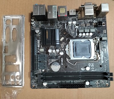 ASRock B85M-ITX LGA 1150 Intel B85 HDMI SATA 6Gb/s USB 3.0 Mini ITX Motherboard