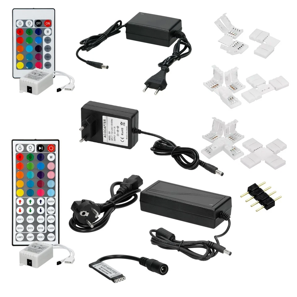 3528/5050 RGB LED amplificadora mando a distancia 24/44 fuente de alimentación - Imagen 1 de 1