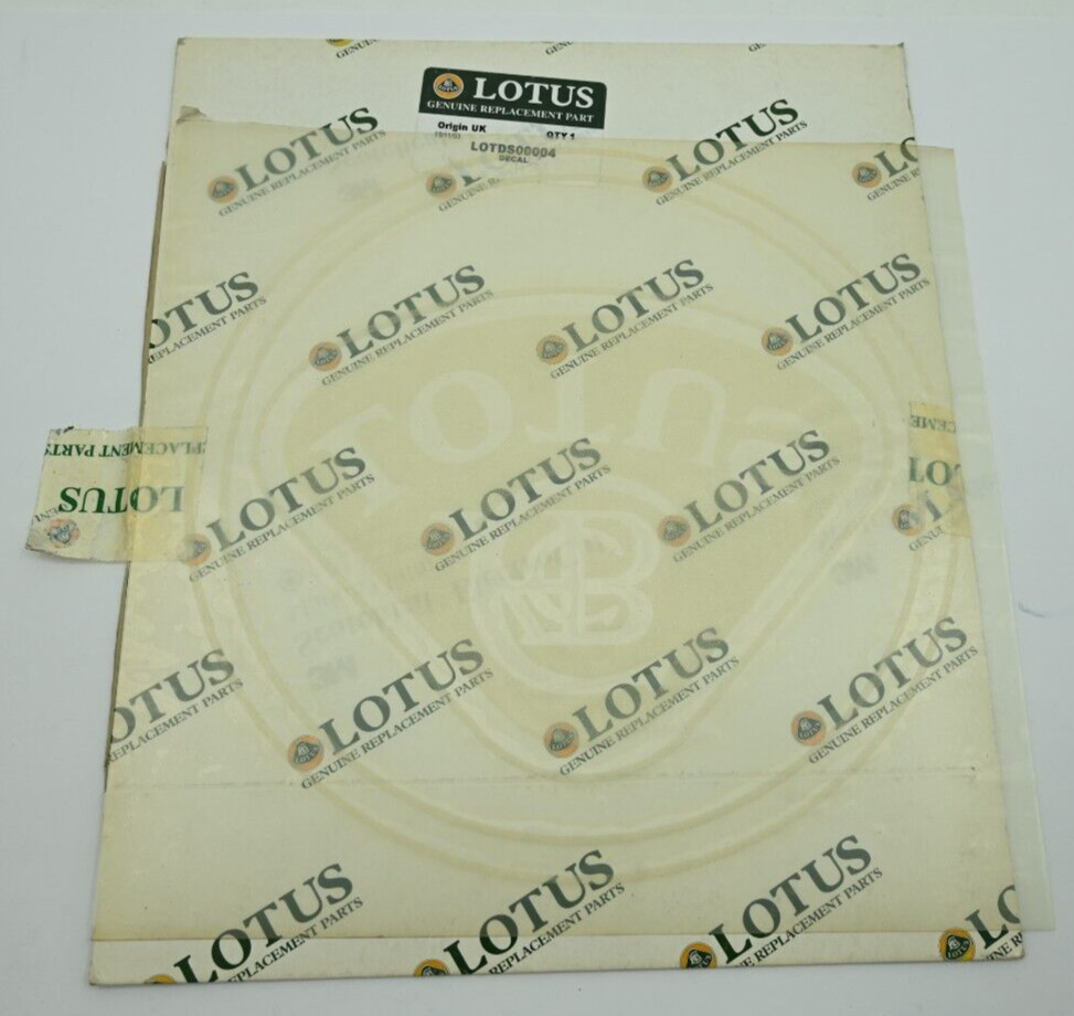 Genuine OEM Lotus Window Logo 280mm Silver P/N LOTDS00004