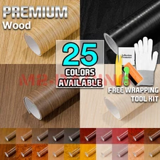 Matte 48" Wood Grain Vinyl Wrap Sticker Decal Car Home Kitchen Decoration DIY