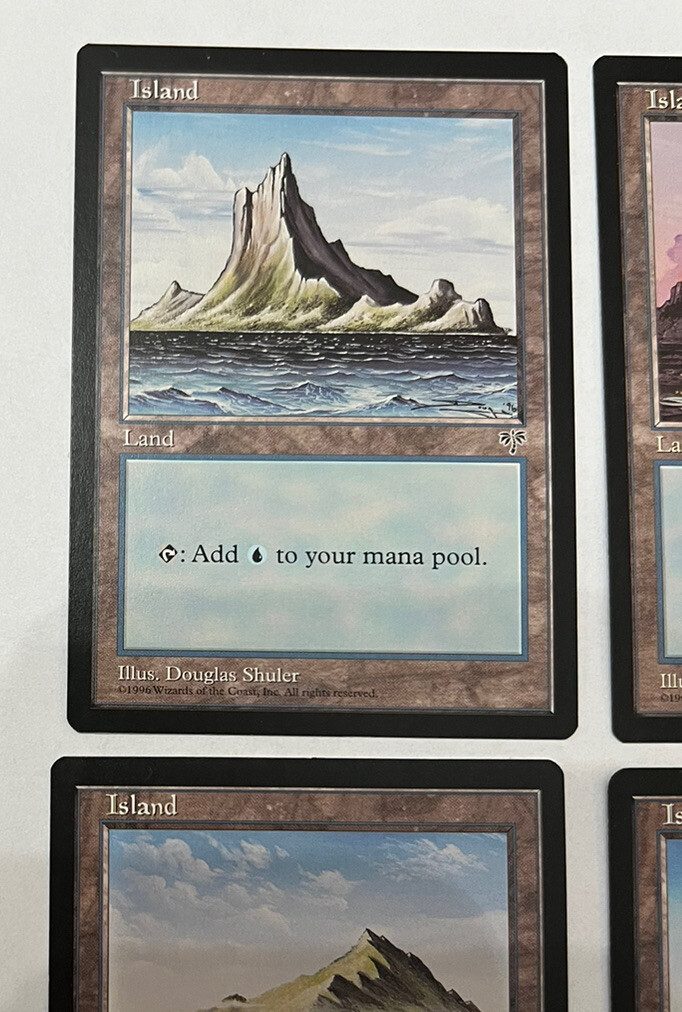 4x Island Set - Mirage - Magic the Gathering MTG - Unplayed - M/NM