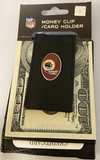 Redskins NFL  Silver Money Clip/ Card Holder  Siskiyou Sports
