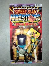 Street Slam Wrestlers Bad Boyz Vintage Wrestling Figure Ja-Ru with WWE Belt NEW 
