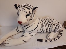 Melissa  Doug WHITE Tiger Giant Stuffed Animal Jumbo Plush 5 Feet Long/ 60"