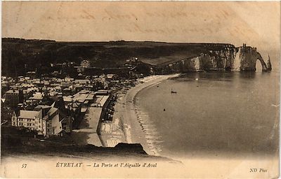 Old postcard ETRETAT-La Porte et l'Aiguille d'Aval (347726)