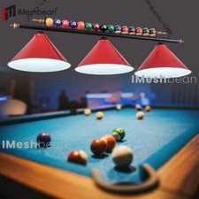 US 3-Light Hanging Pool Table Lights Fixture 47" Billiard Pendant Lamp Fits E26
