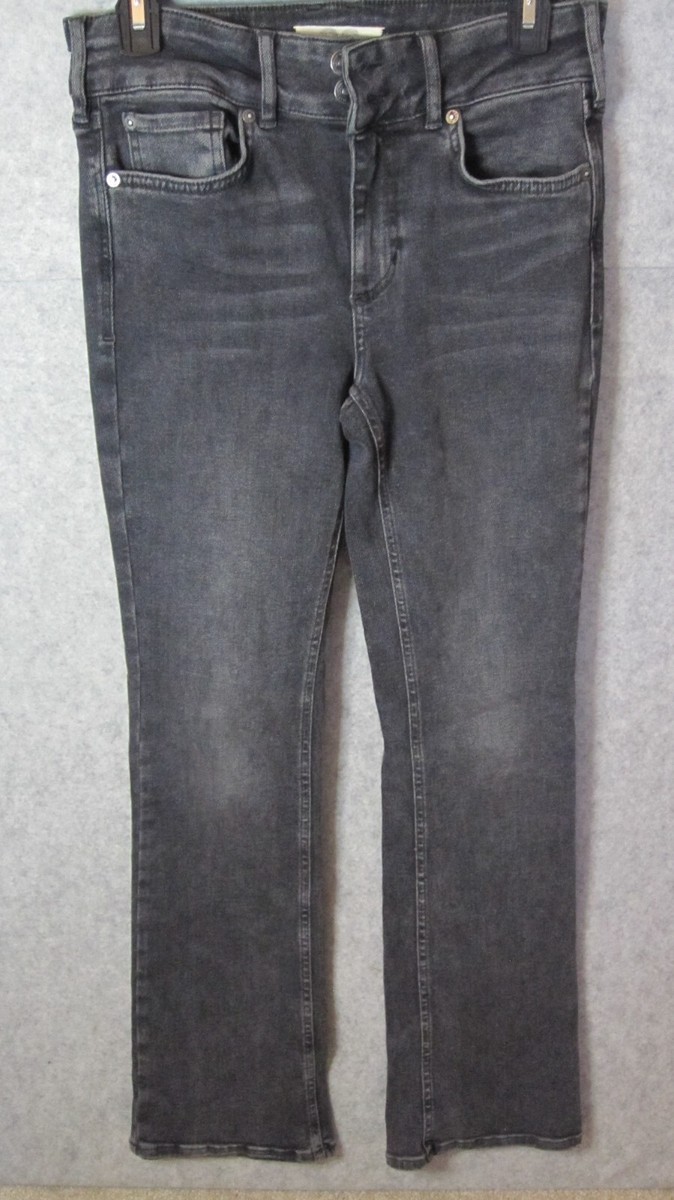 We The Free Jeans 28 Black Wash Straight Leg Boho Festival Casual