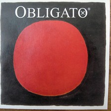 Obligato 4/4 Violin String Set - Medium Gauge - with steel Ball-end E  Silver D