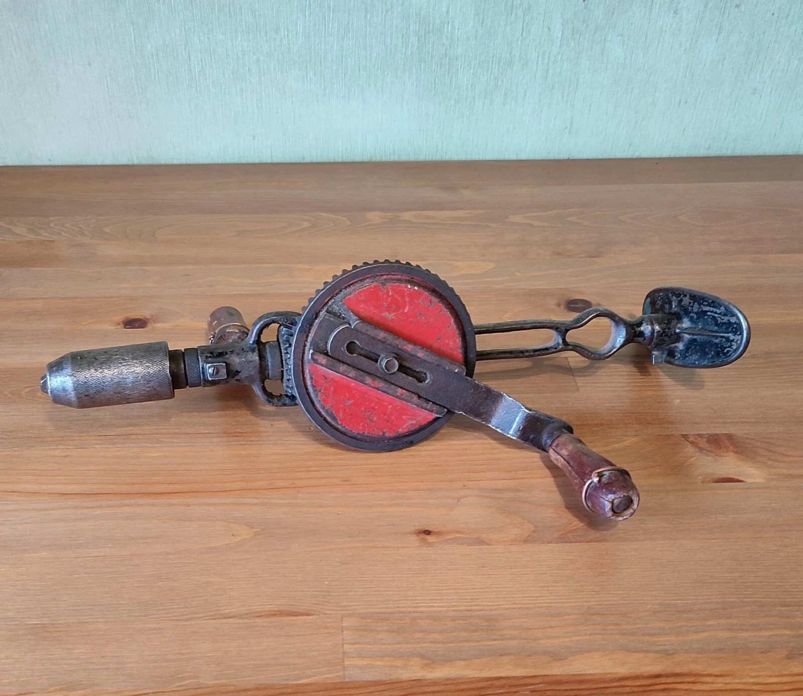 Vintage USSR Soviet hand drill. Original. Made in USSR. Working. RARE