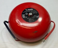 System Sensor SSV120-6 Fire Alarm Painted Metal Bell 120 VAC Red Alert