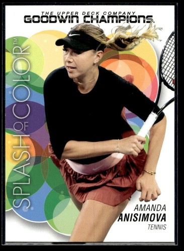 2023 Upper Deck Goodwin Champions SPLASH OF COLOR Amanda Anisimova #146 (JM)