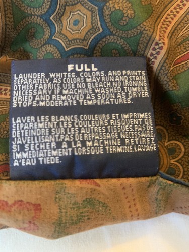 Vtg Ralph Lauren Brianna Elizabeth Paisley Full Double Bed Skirt. Brown - 第 6/6 張圖片