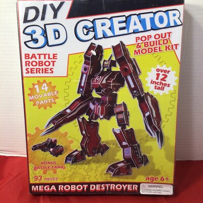 DIY 3D Creator Battle Robot Series Mega Robot Destroy 93 Pieces NEW Sealed