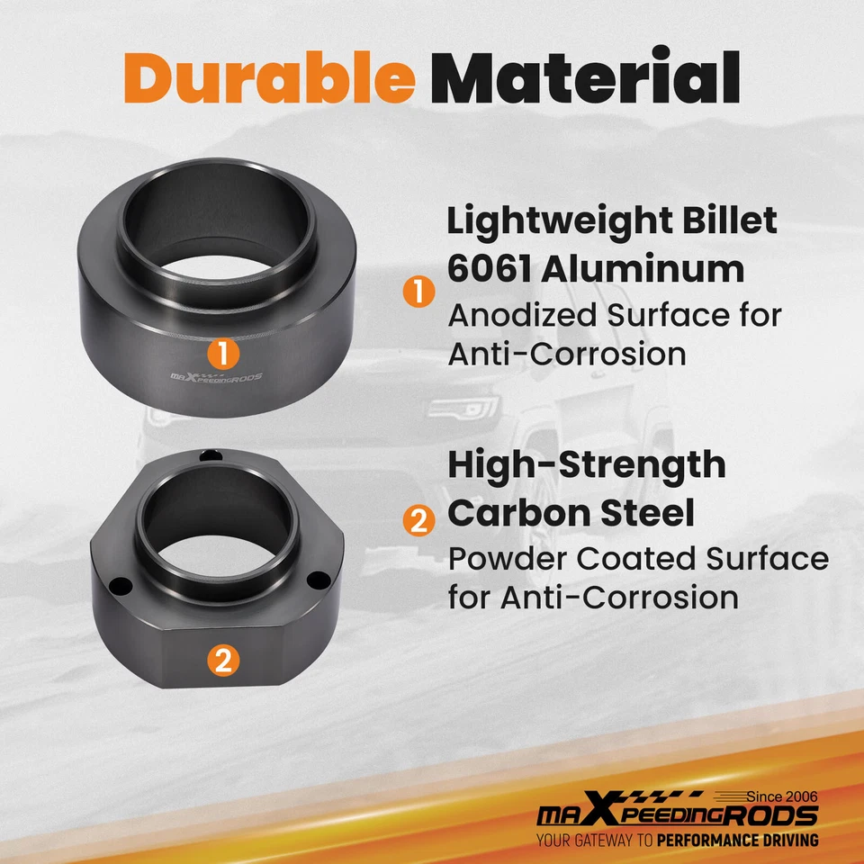 Kit de extensores de elevación niveladora delanteros traseros de 2"" aptos para Geo Tracker Sport 89-98 Foto 4 de 4